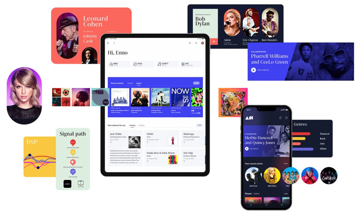 Roon Website masthead image showing key features of Roon.